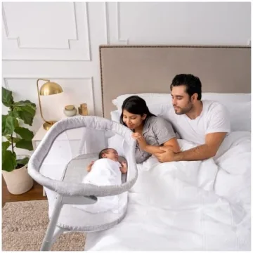 HALO Baby Flex BassiNest, Adjustable Travel Bassinet, Easy Folding, Lightweight with Mattress and Ca...