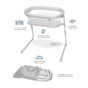 HALO Baby Flex BassiNest Adjustable Travel Bassinet