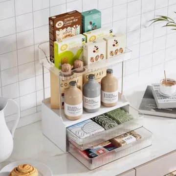 Delamu 2-Tier Bathroom Organizer for Stylish Storage Solutions