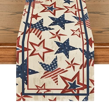 Artoid Mode Patriotic Table Runner for Independence Day