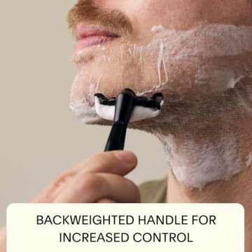 Leaf Shave | Thorn Razor, Rose Gold - All-Metal, Eco-Friendly Razor for Men & Women; Includes 5 Stainless Steel Single-Edge Razor Blades; Recommended for Face Shaving Coarser Hair