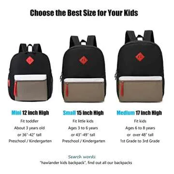 Durable HawLander Little Kids Backpack for Boys
