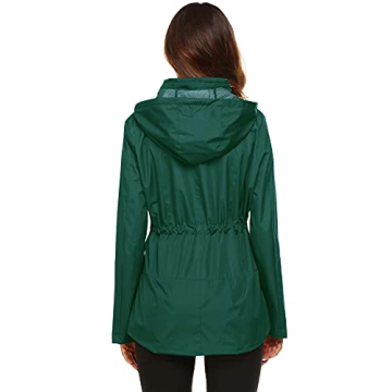 ZHENWEI Windproof Women's Rain Jacket for All Seasons