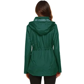 ZHENWEI Windproof Women's Rain Jacket for All Seasons