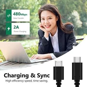 Geekria USB-C to Micro USB Microphone Cable for Creators