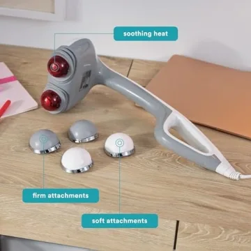 Homedics Heated Back Massager with Dual Pivoting Heads