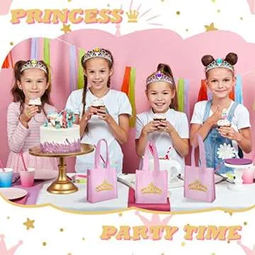 Yinder Princess Party Favors Set with Bags, Crowns & Wands