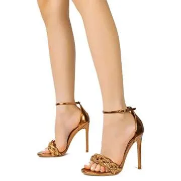 Cape Robbin Stormi Sexy Stiletto Heels for Women in Copper