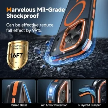 Magnetic 3 in 1 iPhone 17 Pro Max Case with Screen Protector