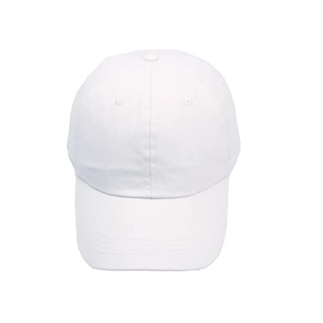 NPQQUAN Original Classic Low Profile Baseball Cap Golf Dad Hat Adjustable Cotton Hats Men Women Unconstructed Plain Cap Color White