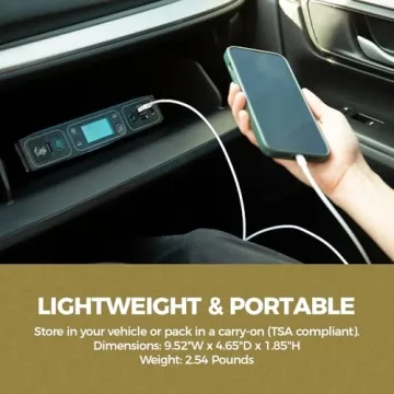 HALO Bolt Air+ Portable Car Jump Starter with Inverter