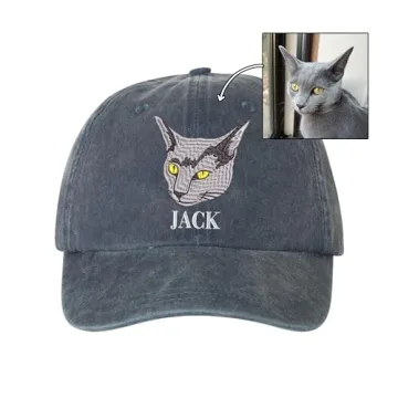 Custom Embroidered Pet Hat for Dog Lovers - Unique Gift