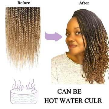 Senegalese Twist Crochet Hair For Black Women 9 Packs Pre Looped Crochet Braids For Black Women 18 Inch Ombre Crochet Hair 20 Strands A Pack Pretwisted Crochet Twist Hair (18 Inch, T27)