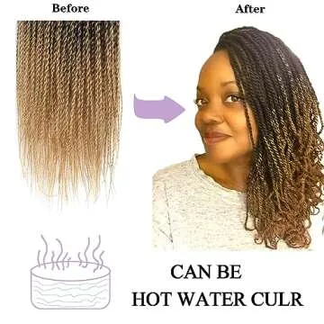 Senegalese Twist Crochet Hair For Black Women 9 Packs Pre Looped Crochet Braids For Black Women 18 Inch Ombre Crochet Hair 20 Strands A Pack Pretwisted Crochet Twist Hair (18 Inch, T27)