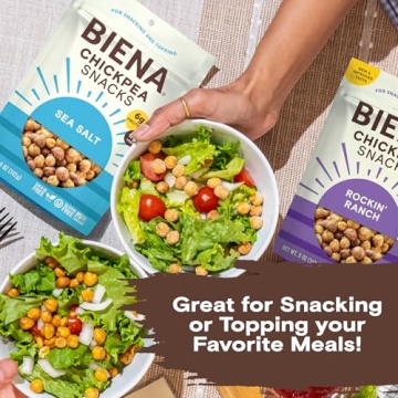 BIENA Crunchy Roasted Chickpea Snacks - Healthy & Flavorful