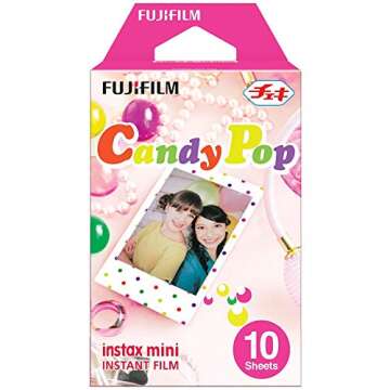 Fujifilm Instax Mini Candy Pop Film - Fun 10 Exposures for Memories