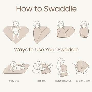 KonKonssy Knit Baby Blanket 2 Pack, Soft Ribbed Swaddle Receiving Blankets for Boys & Girls, Lightweight Cozy Swaddling Wrap for Newborns, Infants, & Toddlers, 33x42 Inch (Camel, Beige)