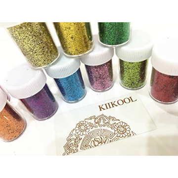 Vibrant Glitter Powder Pack for Crafts and Slime