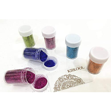 Vibrant Glitter Powder Pack for Crafts and Slime