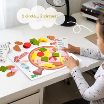 CHEFAN Pizza Counting Toddler Toys, Toddler Number Learning Toys, Preschool Math Games, Manipulative...