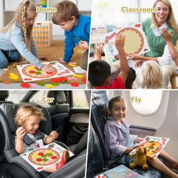 CHEFAN Pizza Counting Toddler Toys, Toddler Number Learning Toys, Preschool Math Games, Manipulatives for Preschool