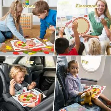 CHEFAN Pizza Counting Toddler Toys, Toddler Number Learning Toys, Preschool Math Games, Manipulatives for Preschool
