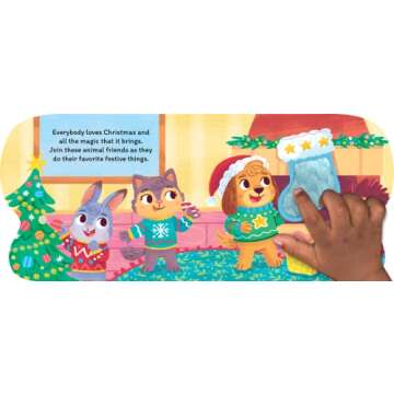 Santa Paws Touch and Feel Holiday Book for Toddlers