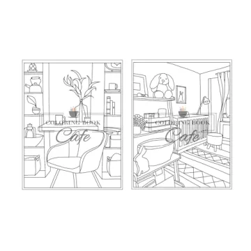 Relaxing Easy Interiors Coloring Book for Adults
