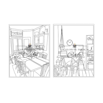 Relaxing Easy Interiors Coloring Book for Adults