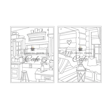Relaxing Easy Interiors Coloring Book for Adults