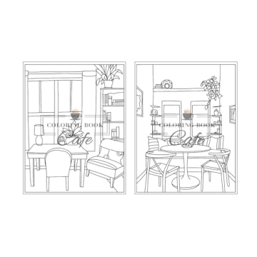 Relaxing Easy Interiors Coloring Book for Adults