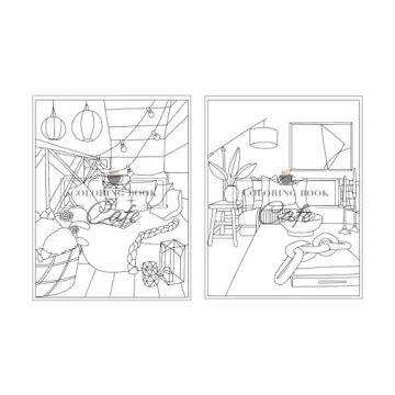 Relaxing Easy Interiors Coloring Book for Adults