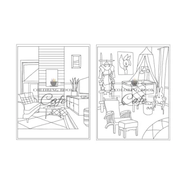 Relaxing Easy Interiors Coloring Book for Adults