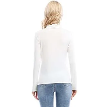 Femdouce Women's Turtleneck - Stylish Long Sleeve Shirts