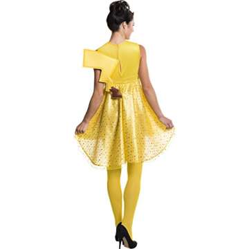 Rubie's Women's Pokemon Pikachu Costume Dress with Stockings