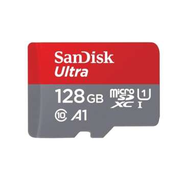 [Older Version] SanDisk 128GB Ultra microSDXC UHS-I Memory Card with Adapter - 120MB/s, C10, U1, Ful...