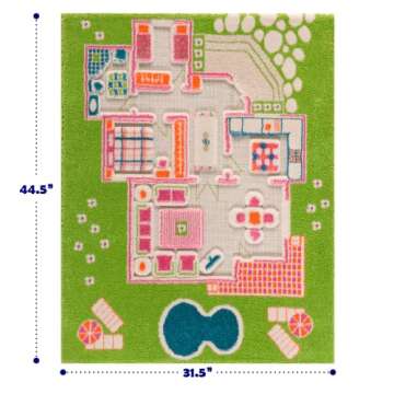 IVI Playhouse 3D Montessori Play Mat, Non-Toxic, Stain Resistant, Educational Activity Toys for Girl...