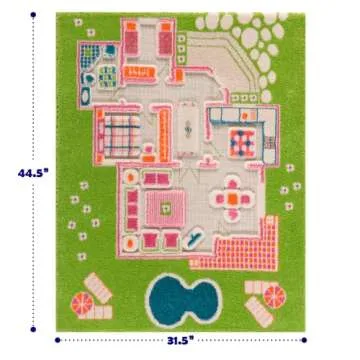 IVI Playhouse 3D Montessori Play Mat, Non-Toxic, Stain Resistant, Educational Activity Toys for Girl...