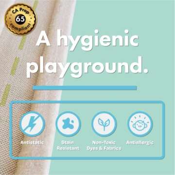 IVI Playhouse 3D Montessori Play Mat, Non-Toxic, Stain Resistant, Educational Activity Toys for Girls