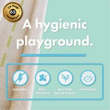 IVI Playhouse 3D Montessori Play Mat, Non-Toxic, Stain Resistant, Educational Activity Toys for Girls
