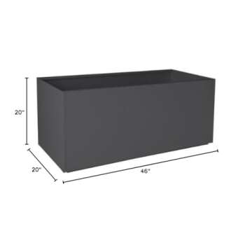 Stylish Nice Aluminum Rectangular Planter for Any Garden