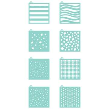 Sweet Sugarbelle Square Cookie Decorating Stencil-5x5 inch, Green, Cookies Tasty Plastic Quick Easy Sewing Scrapbooking Journaling Printmaking Paper Craft Office Home Card Stock DIY Card Making