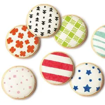 Sweet Sugarbelle Square Cookie Decorating Stencil-5x5 inch, Green, Cookies Tasty Plastic Quick Easy Sewing Scrapbooking Journaling Printmaking Paper Craft Office Home Card Stock DIY Card Making