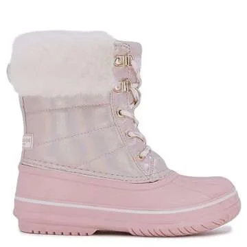 LONDON FOG Girls Bell Court Cold Weather Snow Boot ROSE GOLD Size 2
