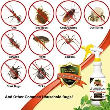 Natural Bug, Insect & Pest Killer & Control Including Fleas, Ticks, Ants, Spiders, Bed Bugs, Dust Mi...