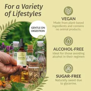 HERBAMAMA Goat's Rue Tincture - Vegan Galega Officinalis Extract for Lactation Support - Breastfeeding Support Drops - Non-GMO, Alcohol & Sugar-Free Goat's Rue Lactation Supplement, 28-Day Supply