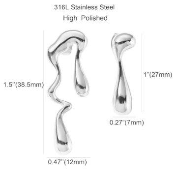 Shop Irregular Waterdrop Mismatched Earrings for Women