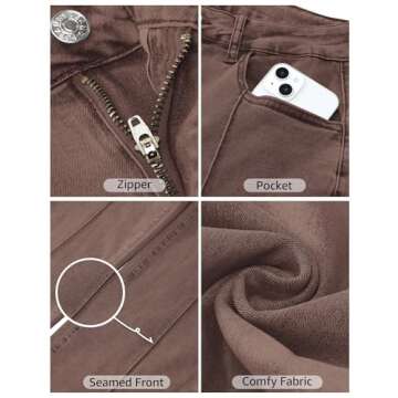 Luvamia Women's High Waist Stretchy Trendy Jeans