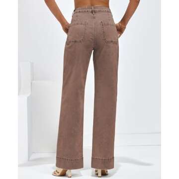 Luvamia Women's High Waist Stretchy Trendy Jeans