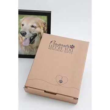 Pawprints Pet Memorial Frame - Touching Sympathy Gift for Pet Loss